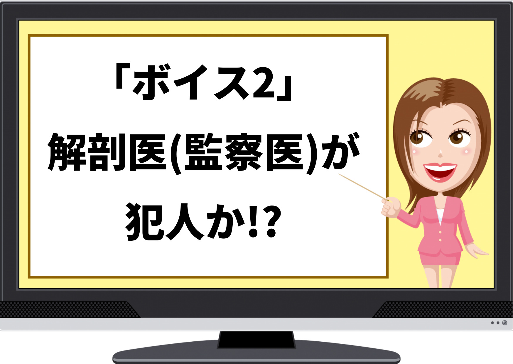 ボイス2,犯人,解剖医,監察医,白塗り野郎,安藤政信