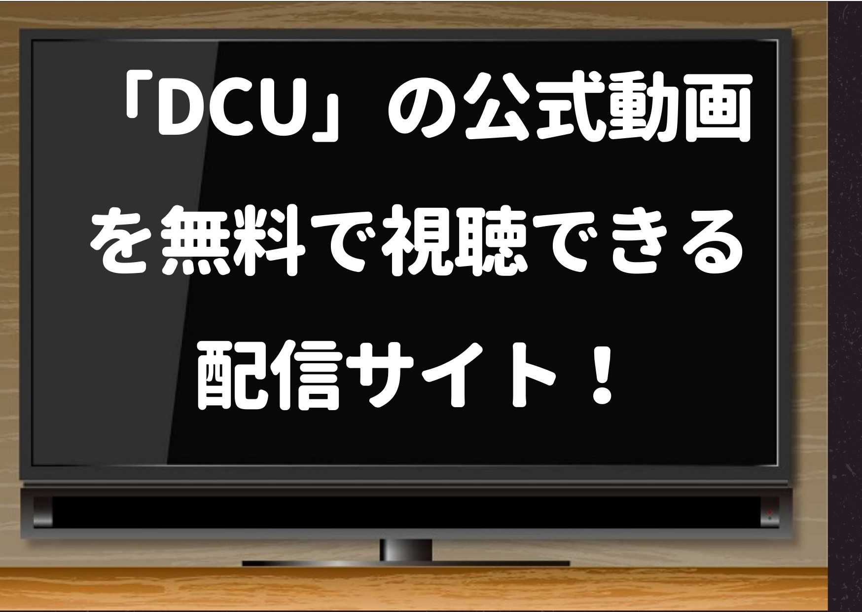 DCU,hulu,ドラマ,Amazonプライム, 配信,1話,無料,見逃し,最終回,netflix,paravi,再放送予定,tver